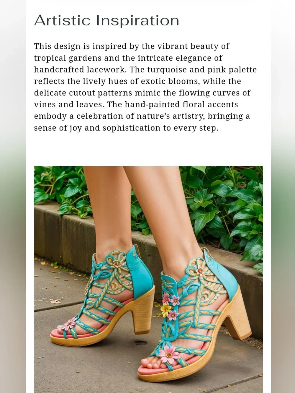 Metcandy Blooming Vine Leather Boots